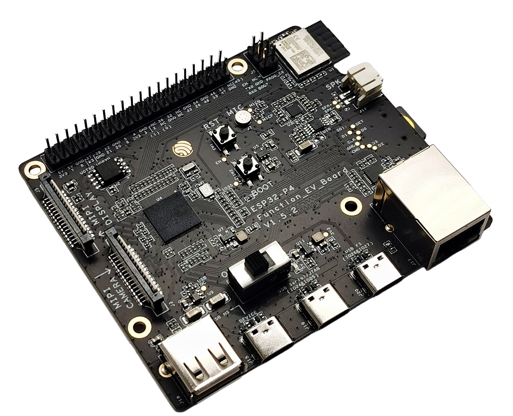 ESP32-P4 Function EV Board 官方开发板实物参考