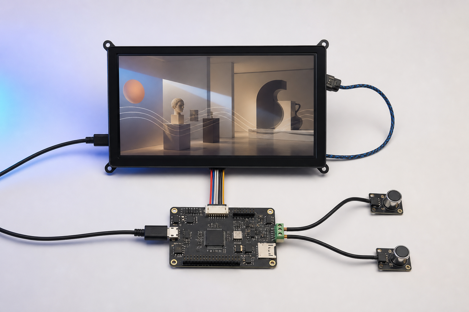 ESP32-P4 互动文化展示终端原创方案效果图